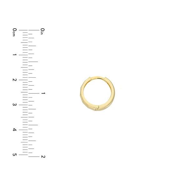 Mirror D/C Tapered Reversible Hoop Earrings