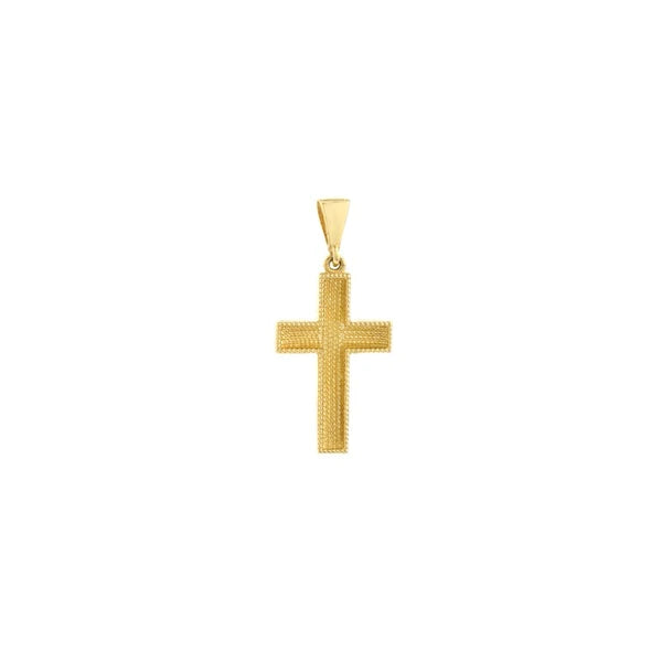Full Diamond Cut 3D Cross Pendant