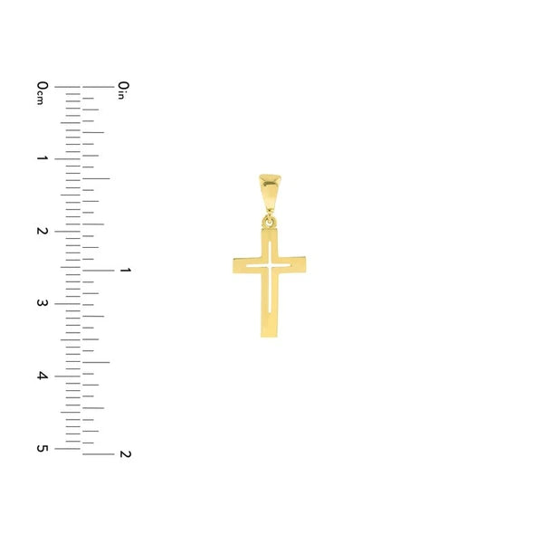 Cutout Cross Pendant