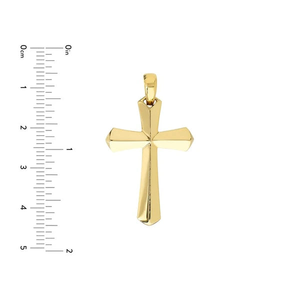 3D Knife Edge Cross Pendant