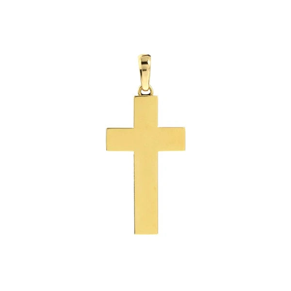 Fancy Black EN/Amel Cross Pendant