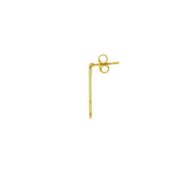 Paper Clip Stud Earrings