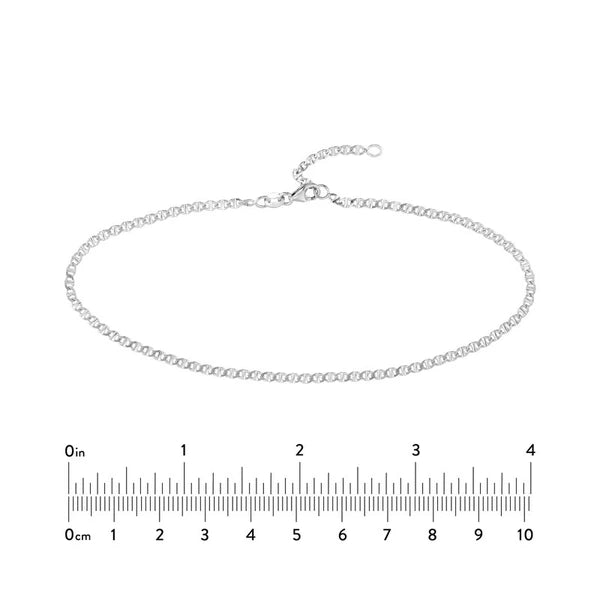 Adjustable Flat Mariner Chain Anklet