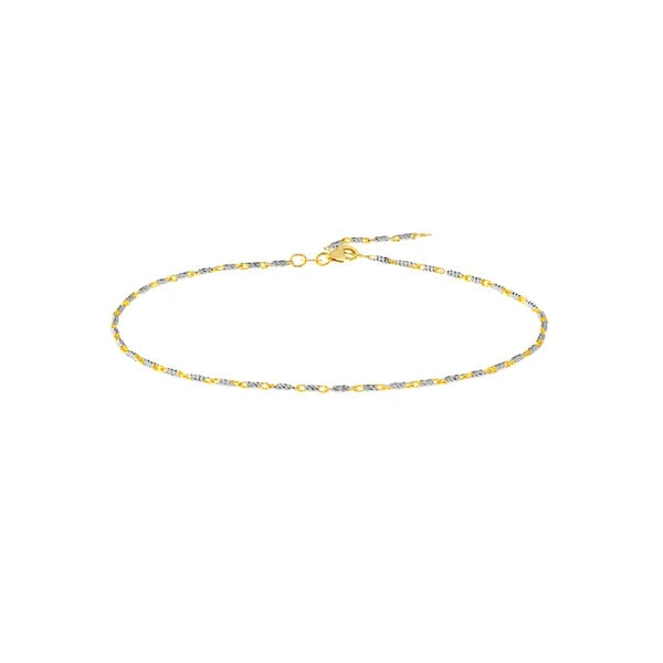 Adjustable Two-Tone LumaciN/A Anklet