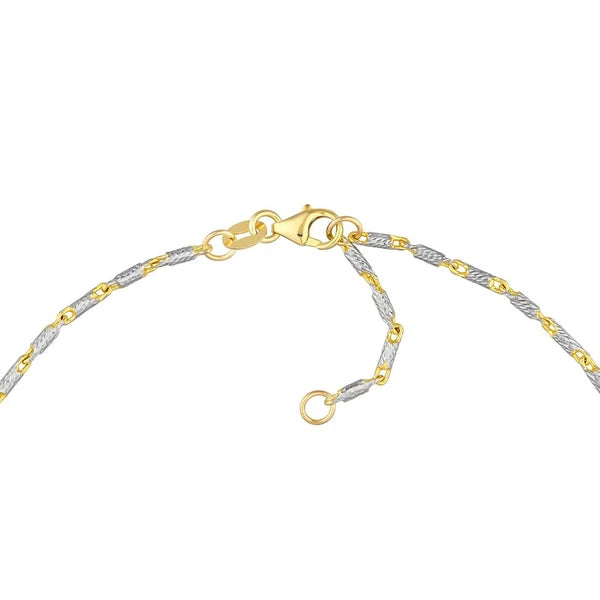 Adjustable Two-Tone LumaciN/A Anklet