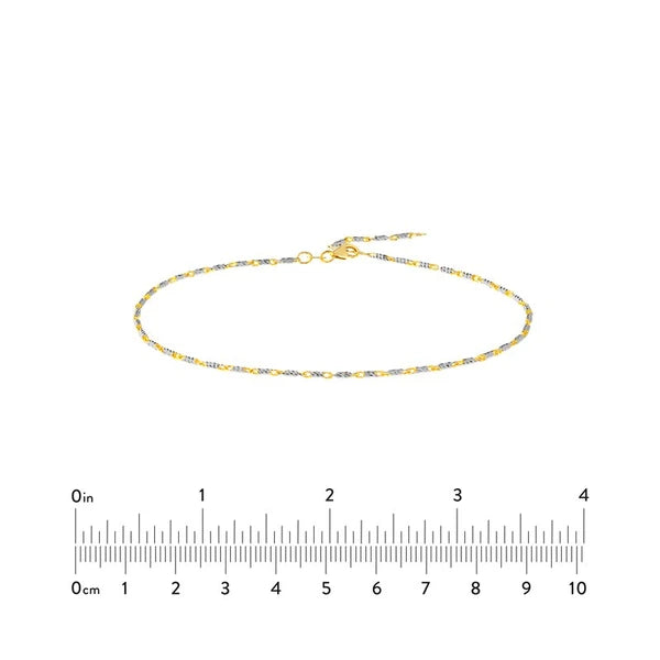 Adjustable Two-Tone LumaciN/A Anklet