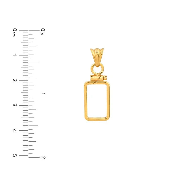 Pamp Suisse Lady FortuN/A 1 gram Screw Top Plain Coin Bezel