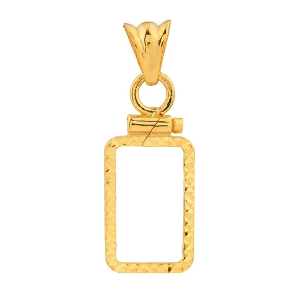 Pamp Suisse Lady FortuN/A 1gr Diamond Cut Coin Bezel