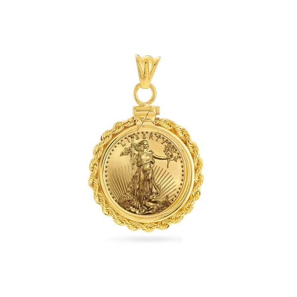 American Eagle 1/4 Oz Rope Screw Top Bezel