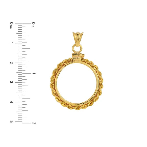 American Eagle 1/4 Oz Rope Screw Top Bezel