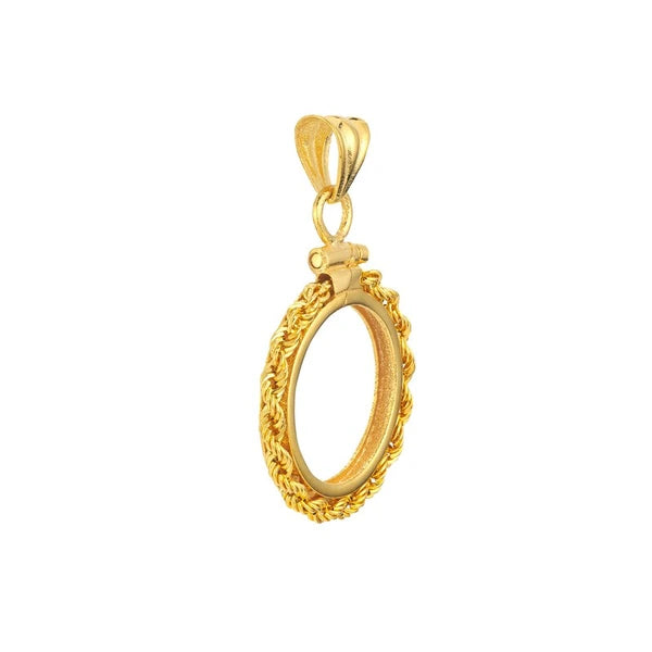 American Eagle 1/10 Oz Rope Screw Top Bezel