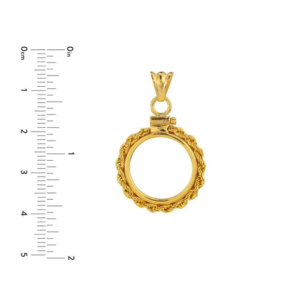 American Eagle 1/10 Oz Rope Screw Top Bezel
