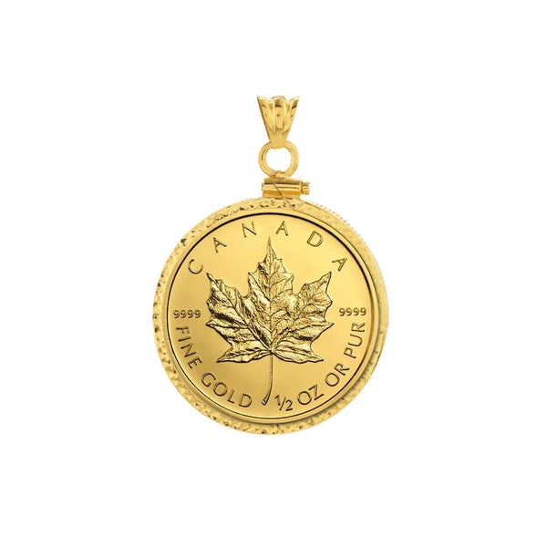 CaN/Adian Maple Leaf 1 Oz Diamond Cut Bezel