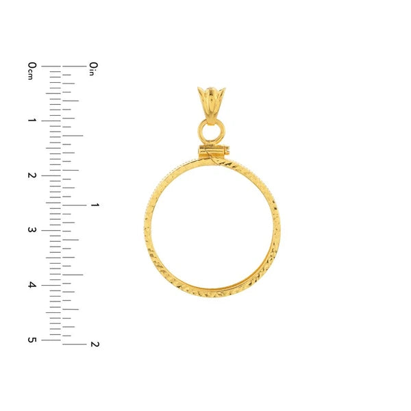 CaN/Adian Maple Leaf 1/2 Oz Diamond Cut Bezel