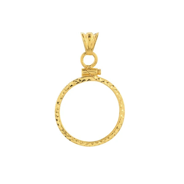 CaN/Adian Maple Leaf 1/4 Oz Diamond Cut Bezel