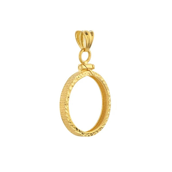 CaN/Adian Maple Leaf 1/4 Oz Diamond Cut Bezel