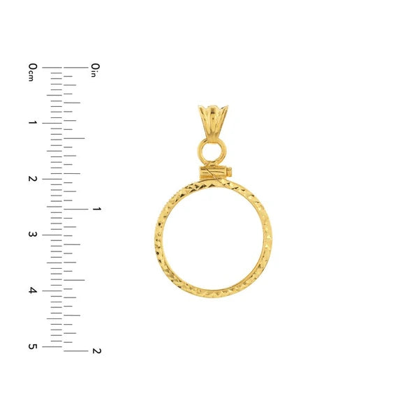 CaN/Adian Maple Leaf 1/4 Oz Diamond Cut Bezel