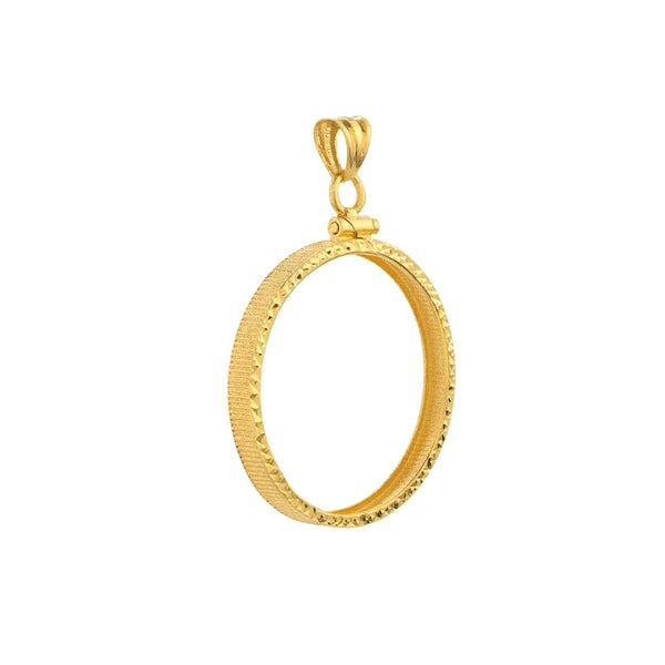 Australian Kangaroo 1 Oz Diamond Cut Bezel