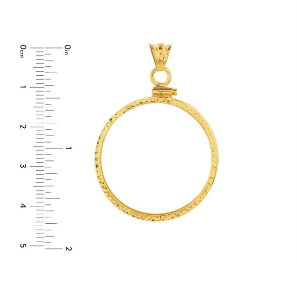 Australian Kangaroo 1 Oz Diamond Cut Bezel