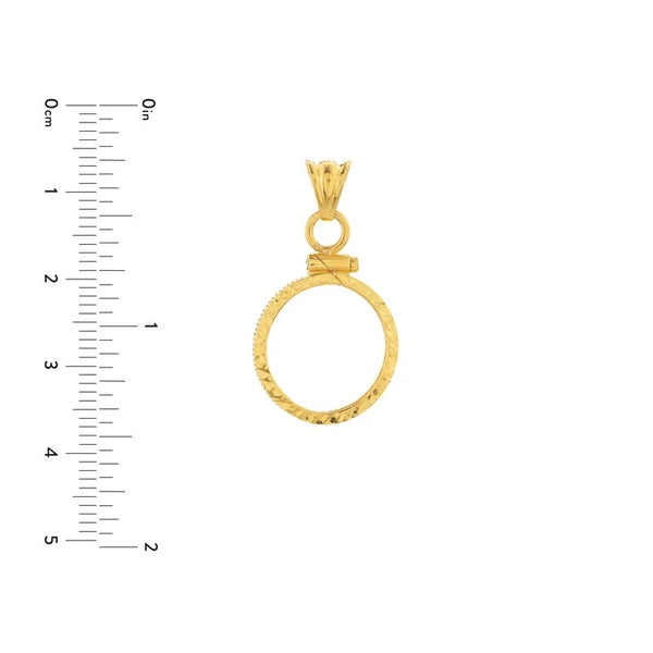 Australian Kangaroo 1/10 Oz Diamond Cut Bezel