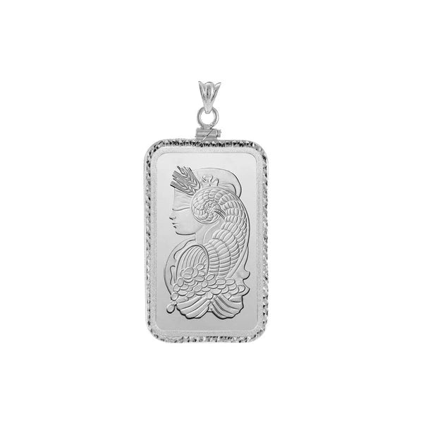 Pamp Suisse Lady FortuN/A 1 Oz D/C Silver Coin Bezel