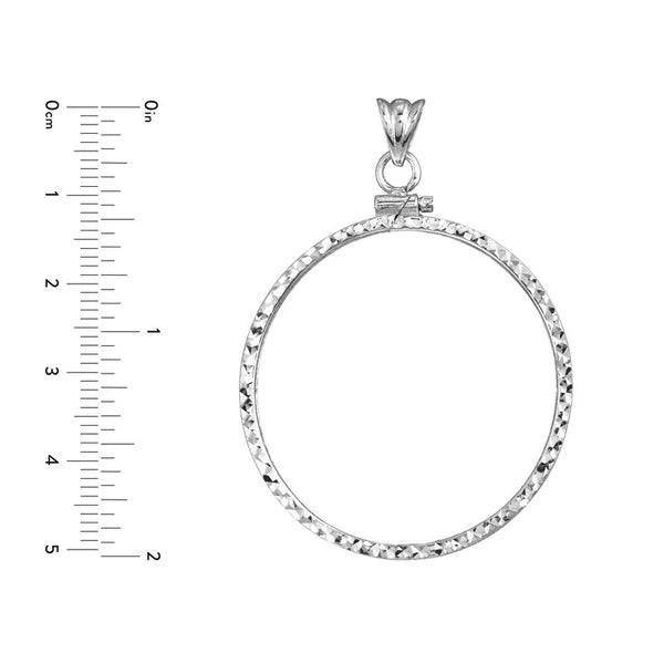 CaN/Adian Maple Leaf 1 Oz D/C Silver Coin Bezel