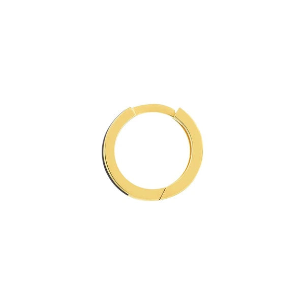 Black EN/Amel Baby Hoop Earrings