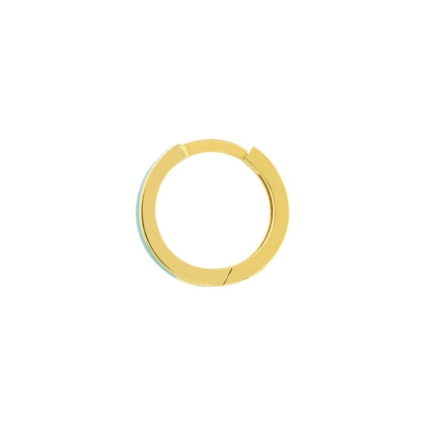 Turq EN/Amel Baby Hoop Earrings