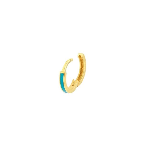 Turq EN/Amel Baby Hoop Earrings