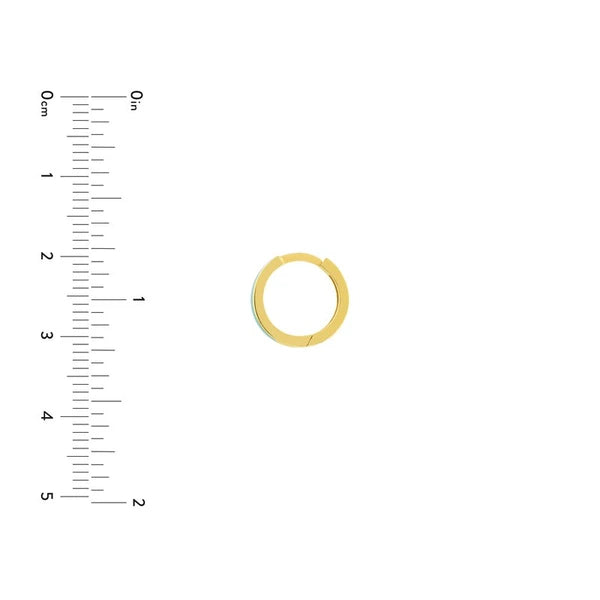 Turq EN/Amel Baby Hoop Earrings