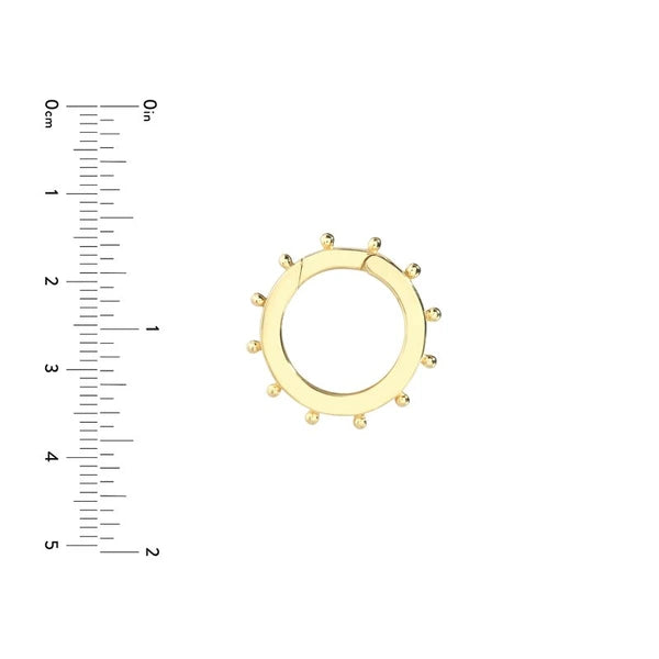 Large Round Push Lock Bead Element