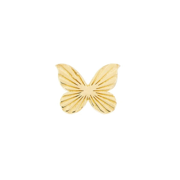 Fluted Butterfly Micro Stud Earrings