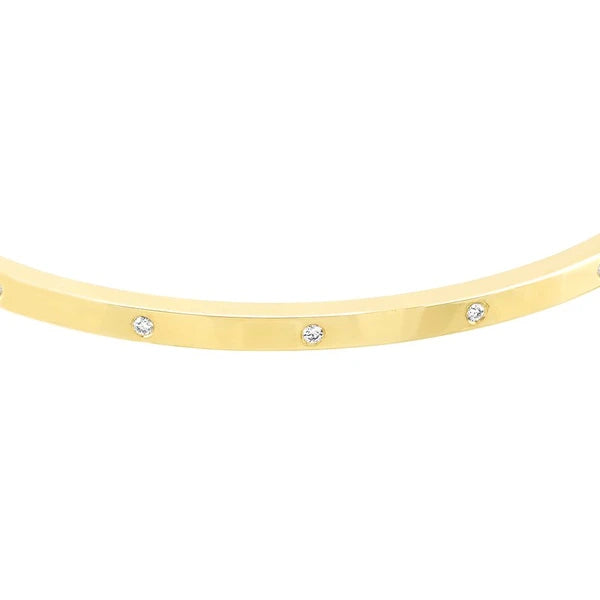 Diamond Square Tube Bangle