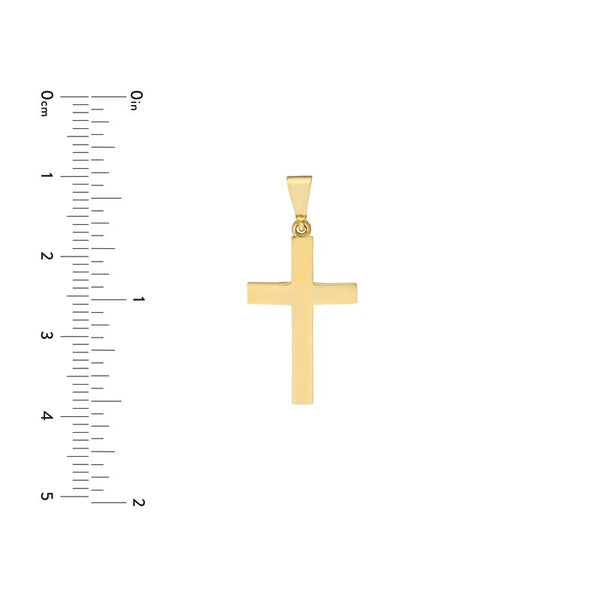 Straight Edge Cross Pendant