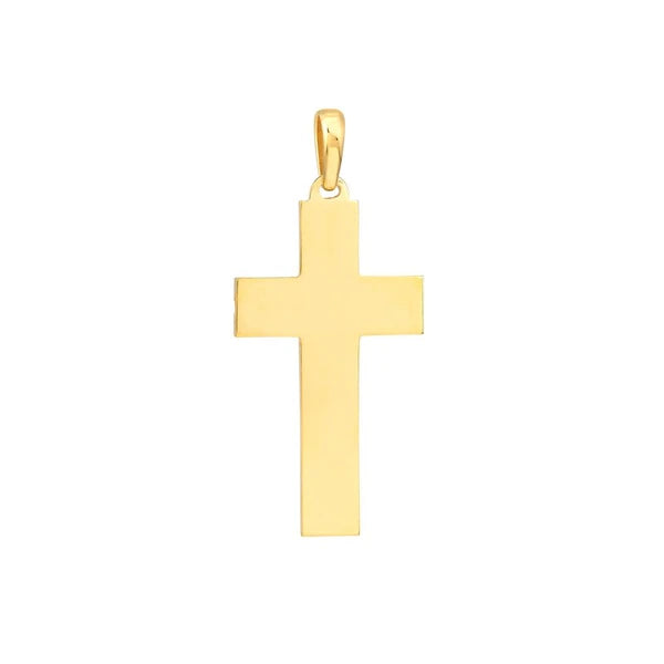 Fancy Polished Grooved Cross