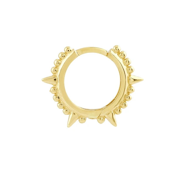 Bead N Spike Hoop Earrings