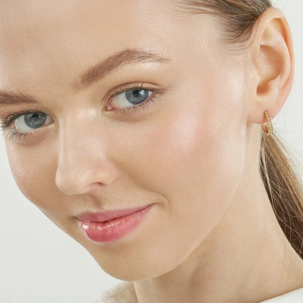 Channel Beads Hoops