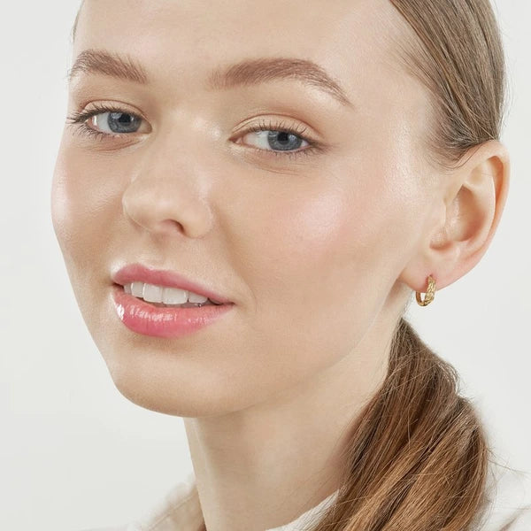 Basket Weave Hoops