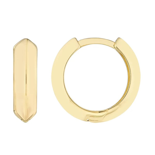 Knife Edge Polished Mini Hoops