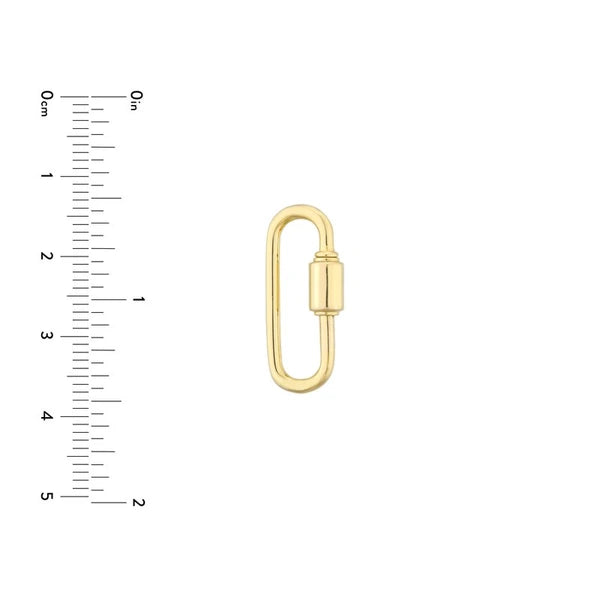 Oval Clasp Twist Lock