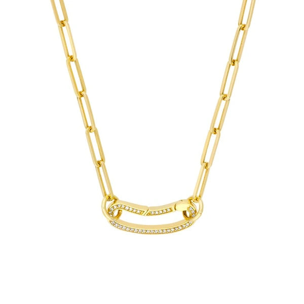 Diamond Bean Shape Push Lock