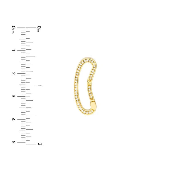 Diamond Bean Shape Push Lock