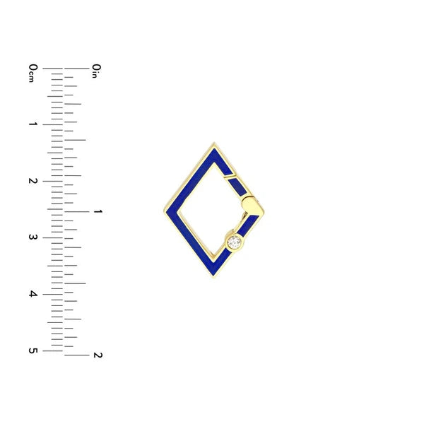 Diamond Bezel N/Avy EN/Amel Rhombus Push Lock