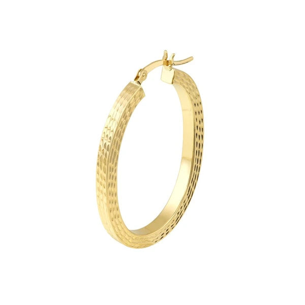 35mm Square Tube D/C Finish Oval Hoop