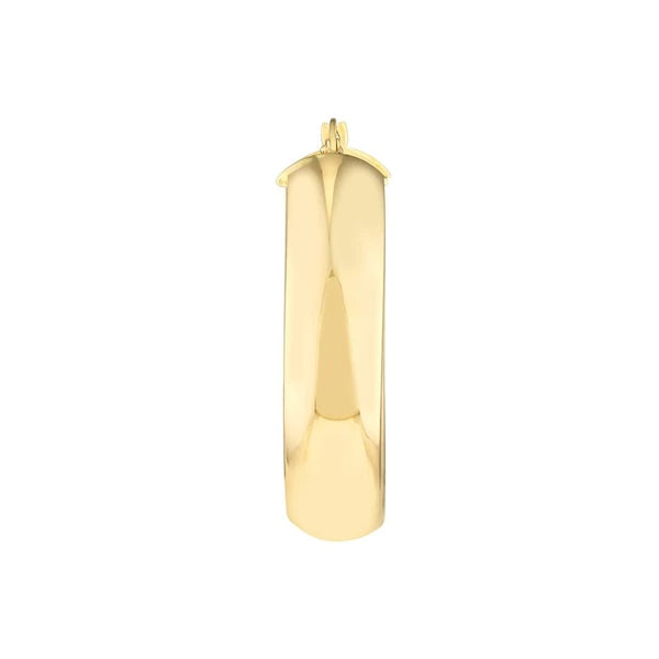 30mm Round High Polished Hoops