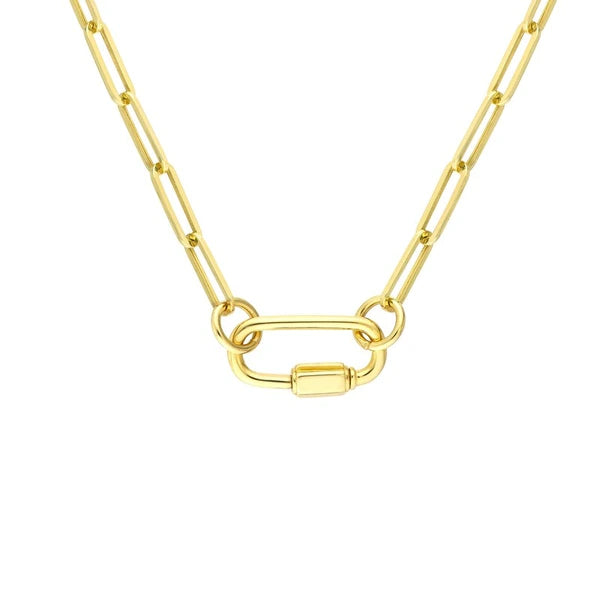 Oval Clasp w/Hexagon Twist Closure