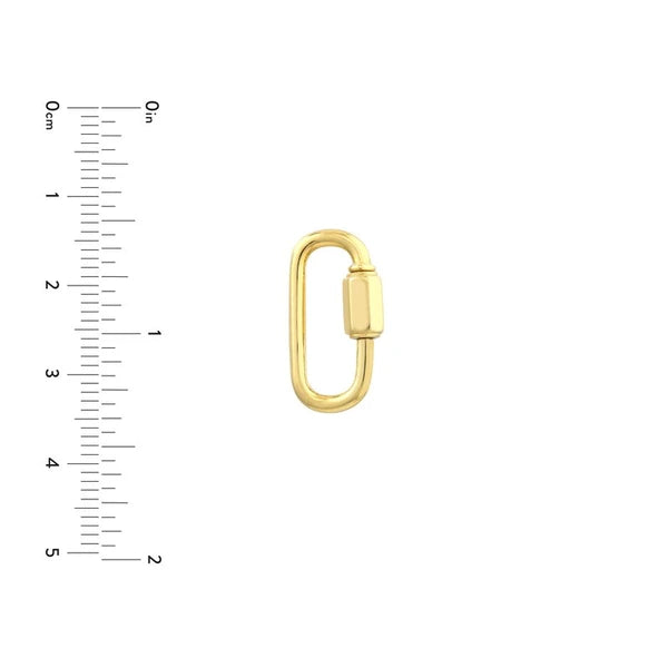 Oval Clasp w/Hexagon Twist Closure