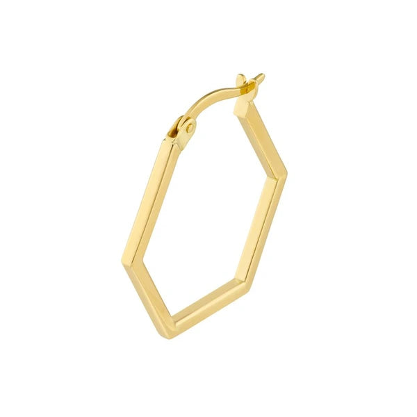 Hexagon Shape Hoops