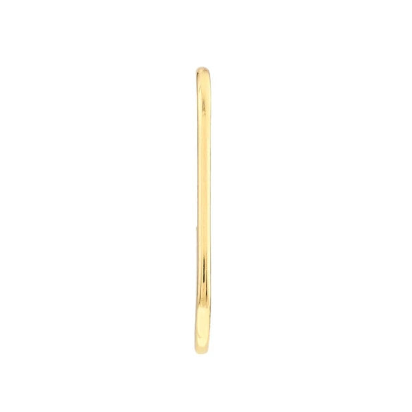 Open Paper Clip Hoop Earrings