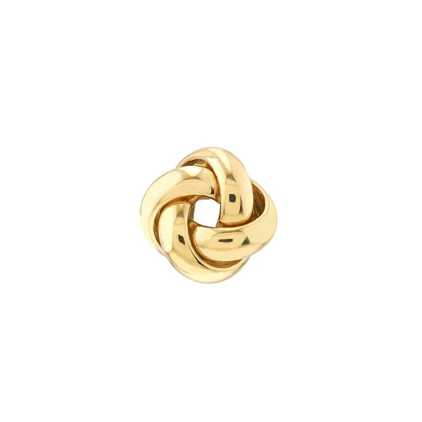 9mm Puffed Love Knot Stud Earrings